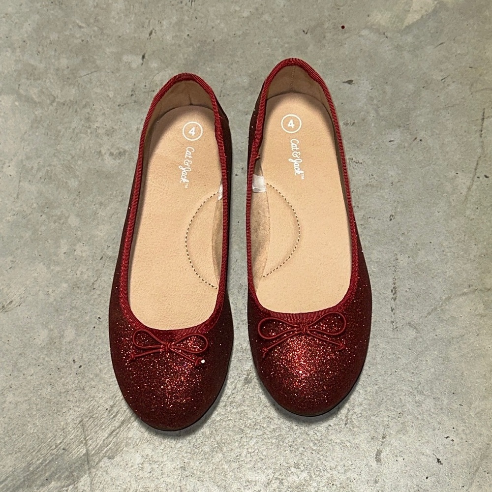Cat & Jack‎ Dorothy Ruby Slippers Shoes Wizard of Oz Costume  size 4